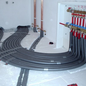 Rozdělovač podlahového topení